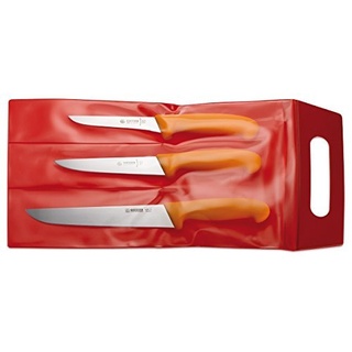 Giesser Fleischermesser-Set in der Farbe Gelb 3 teilig, Made in Germany