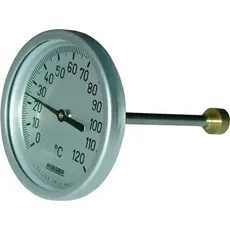 Sørensen & Kofoed Termometer Typ TC 80mm - M/50 MM Føler, Thermometer + Hygrometer, Silber