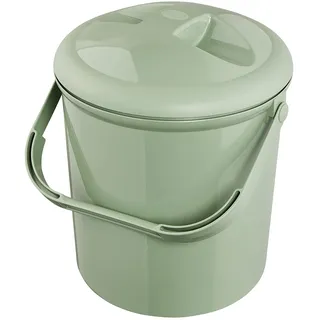 Rotho Babydesign Rotho Babydesign, Bella Bambina, Kunststoff-Windeleimer geruchsdicht ohne Nachfüllkassetten, umweltfreundlich & hygienisch, ideal für den Wickeltisch 26×26×31 cm (L×B×H), 10 L,grün