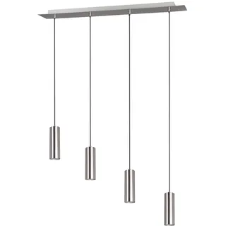 Trio Leuchten Pendelleuchte Marley 312400407, Metall Nickel matt, Pendel 4-flammig, exkl. 1 x GU10
