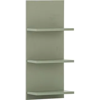 Wandregal WELLTIME "Palermo, Breite 30 cm made in Germany", grün (pistazie), B:30,3cm H:70,2cm T:17,4cm, FSC-zertifizierter Holzwerkstoff, Regale, Wandregal, 3 Regalböden