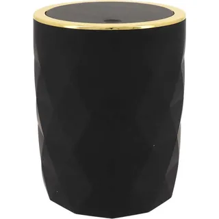 TENDANCE | Mülleimer - Lorantos - 6L - Schwarz - Stilvoll und funktional - Ideal für Bad und Küche - Schwarz