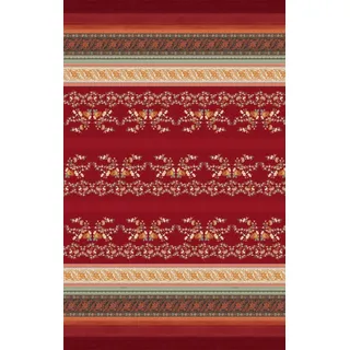 Bassetti Foulard Orosei R1 aus Baumwolle Mako-Satin in der Farbe Rot, Maße: 350cm x 270cm, 9324014