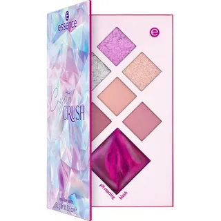 Essence CRYSTAL CRUSH eye & face palette, Lidschatten, Nr. 01, Mehrfarbig, 7 Farben, sofortiges Ergebnis, glitzernd, vegan, ohne Mikroplastikpartikel, Nanopartikel frei, ohne Parabene, 1er Pack (7.1g)