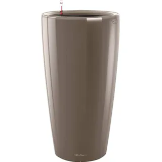 LECHUZA Rondo 40 Komplettset Ø 40 x 75 cm taupe hochglanz