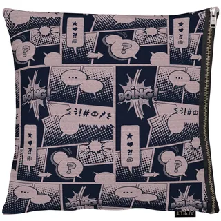 APELT Dekokissen »Comic« Kissenhülle mit Füllung, 1 Stück, schwarz