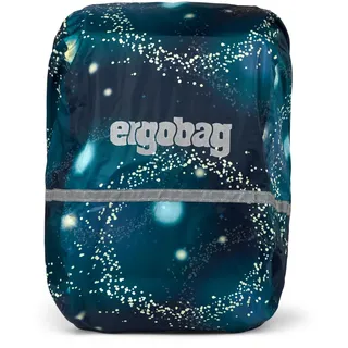 ergobag Regenschutz für Schulranzen und Rucksack, wasserdicht, mit Reflektoren und Gummizug