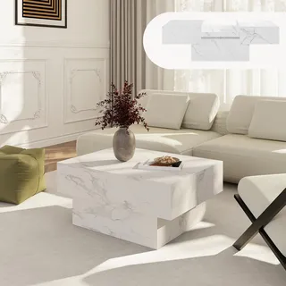 [en.casa] Lens Weiß MDF 80 x 60 x 36 cm