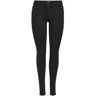 Only ONLROYAL HW SK Rock Coated Hosen Schwarz S