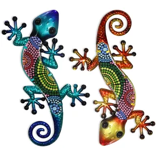 HONGLAND Gecko Wandkunst 38,1 cm Eidechse