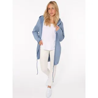 Zwillingsherz Jerseymantel ""Positive Mind"" mit hohem Baumwollanteil, jeansblau