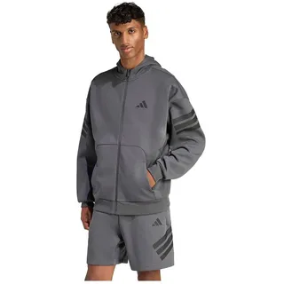 Adidas Future Icons 3 Stripes Reißverschlusspullover - Grey Six - 3XL - Regular