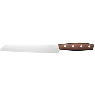 Fiskars Folken Brotmesser 21 cm Braun/Weiß
