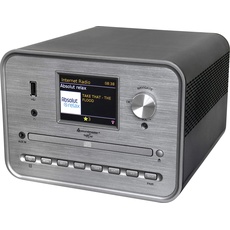 Bild ICD1050SW CD-Player Silber Internetradio, DAB+, WLAN, USB, Inkl. Lautsprechern