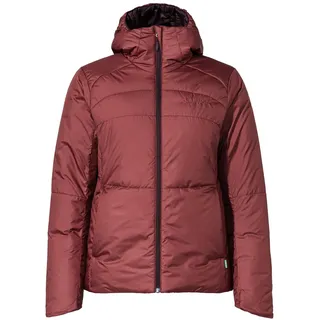 Vaude Damen Isolationjacke Neyland Hooded Insulation Jacket, leichte und voluminöse Isolationsjacke, kuschelig warm durch Primaloft® Wattierung, atmungsaktiv, redeva, 38