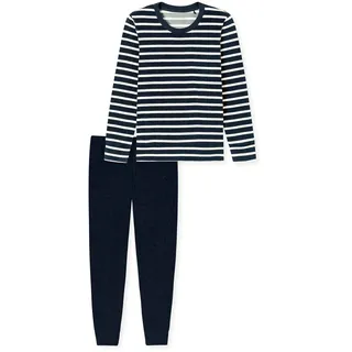 SCHIESSER Frottee Pyjama Blau 42