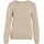 Damen Strickpullover Rundhalsausschnitt O-Neck L/S Knit Top Natural Melange XL