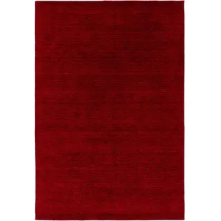 benuta Nest Wollteppich Jamal Rot 300x400 cm , Textil , Beton Optik , Rechteckig , 300x400 cm , Gots , pflegeleicht , Teppiche und Böden, Teppiche, Schafwollteppiche