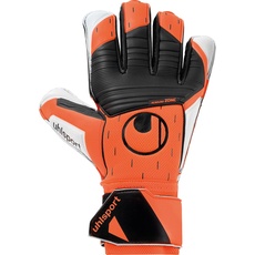 Bild von Soft Resist+ Torwarthandschuhe Gloves für Erwachsene und Kinder Fußball Soccer Football - geeignet für jeden Untergrund - Fluo orange/weiß/schwarz 9.5