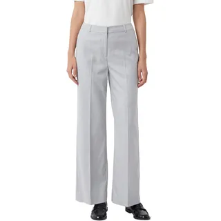 Comma Melierte Marlenehose mit Bügelfalten