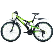 Bild KS Cycling Mountainbike Fully ATB 26" Topeka schwarz-grün RH 48 cm