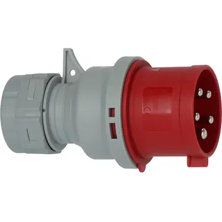 Brennenstuhl CEE-Stecker 400V/32A für die Verwendung im Außenbereich IP44, schraubbare Anschlusstechnik, 5-polig)