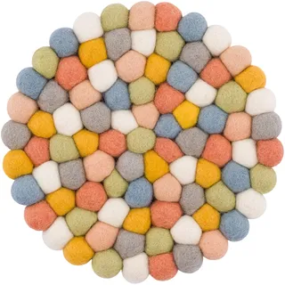 myfelt Filzkugel Topfuntersetzer - Liese - 20 cm, bunt