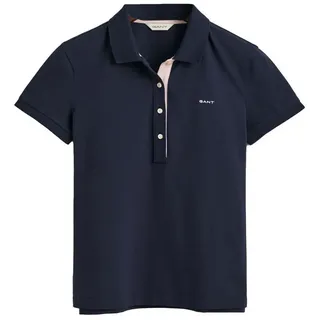 GANT Contrast Collar Kurzarm-poloshirt Evening Blue S