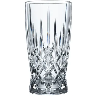 Spiegelau & Nachtmann Latte Macchiato Set Noblesse, Spülmaschinengeeignete Heißgetränke-Gläser, Glastrinkhalme 21 cm, 8-teiliges Vorteilsset, Kristallglas