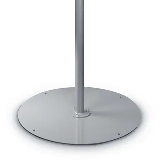 Meto Turn-O-Matic Zubehör, stabiler Standfuß FS902 (Stahl), silbergrau metallische Emaillierung, 1 Bodenständer