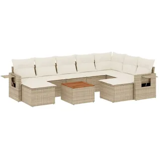 VidaXL 3224847, Cremefarben, Rattan, Stahl, Akazienholz, 110 kg, Erwachsene & Kinder, 550 mm, 550 mm - Creme