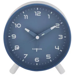 Karlsson Wecker , Blau , Metall , 5x8.5x8.5 cm , Weckfunktion , Dekoration, Uhren, Wecker