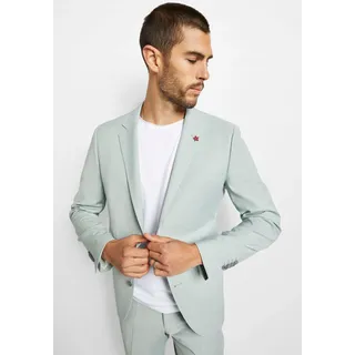 Anzugsakko CINQUE "CIMONOPOLI", Herren, Gr. 52, grün (hellgrün), Web, Obermaterial: 53% Polyester, 43% Schurwolle, 4% Elasthan, slim fit hüftbedeckend, mit Knöpfen, Sakkos Anzugsakko