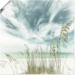 Artland Wandbild "Allein am Strand" Strandbilder 1 Stk. tlg. als Leinwandbild, Poster in verschied. Größen, farbe bild(er): blau