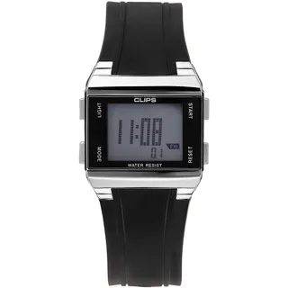 Clips Herren digitaluhr mit Kautschuk Armband
