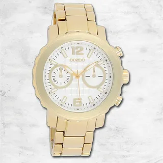 Oozoo Herren Armbanduhr Vintage Series Analog Metall gold UOC5747A