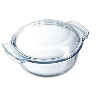 Pyrex Backform Classic mit Deckel, Glas, transparent, 33 x 26 x 12 cm, 3 Stück