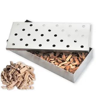 Räucherröhre, Pellet-Räucherschlauch, Räucherrohr Edelstahl, Gas-Grillzubehör oder Holzkohlegrill, BBQ Räucherröhre für Gasgrill und Kohlegrill Pellet Räucherbox