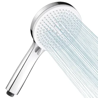 Cobbe Hochdruck Duschkopf 5 Stufen Wassersparende Handbrause für Bad und Außen, Chrom, Nicht verstopfen