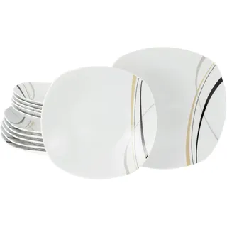 CreaTable Square City Line Tafelservice 12-tlg. weiß