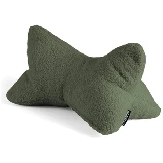Mokebo Nackenkissen Der Leseknochen , Grün , Textil , 42x22 cm , Heimtextilien, Kopfpolster & Bettdecken, Kopfkissen, Nackenkissen