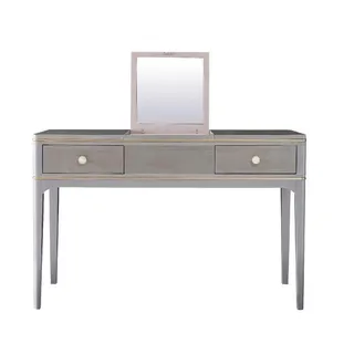 Design Luxus Konsole Tisch Konsolen Tische Holz Design Klassischer Schminktisch - Grau