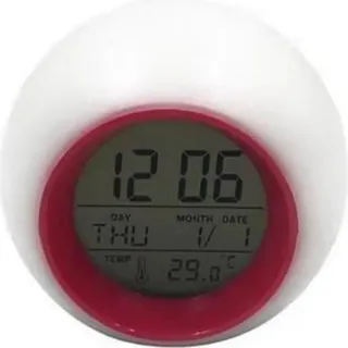 Digitaler Kinderwecker mit 7-farbigem Nachtlicht, klein, für Jungen und Mädchen, zum Aufwachen im Schlafzimmer, batterie- oder netzbetrieben