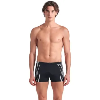 Arena Poseidonia Badehose Boxer - Black / White - FR 80