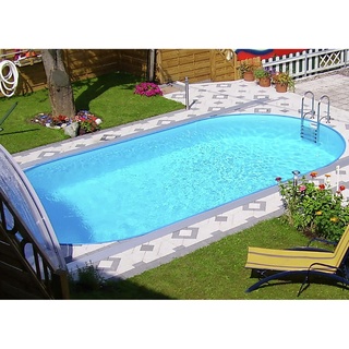 Steinbach Styria oval 490 x 300 x 120 cm blaue Poolfolie