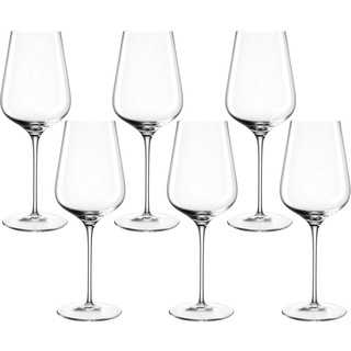 LEONARDO BRUNELLI Weißweingläser 6er Set, spülmaschinenfeste Weißwein-Gläser, besonders stoßfestes Weingläser-Set, italienischer Stil, 470 ml, 066409