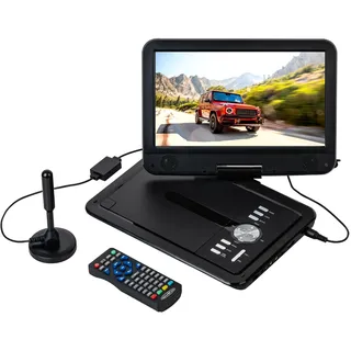 Reflexion DVD1025 Tragbarer Portabler DVD-Player & DVB-T2 HD Tuner (TV), 10.1” (25,60 cm) TFT/LCD-Bildschirm, integrierter Akku, 12V Auto Adpater, PVR-Aufzeichnung