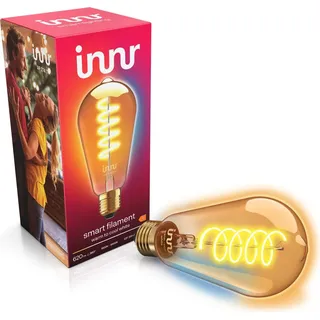 Innr Zigbee E27 Smart Lampe, funktioniert mit Alexa und Hue* (Bridge erforderlich), Edison LED Glühbirne, Warmweiß bis Kaltweiß, Dimmbar, Smart Home Lampe, 620lm, 1 Stück