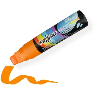 LEVIATAN - Kreidemarker | Kreidestifte für Fenster | Flüssigkreidestift | Tafelstift Abwaschbar| Glasstift | Keilspitze 15mm Orange