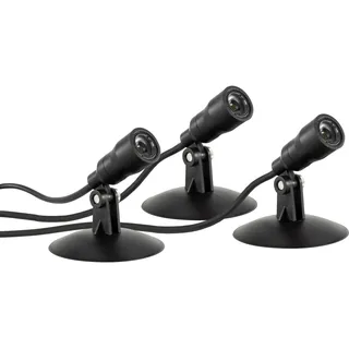 REV Ritter LED-Außen- und Unterwasserbeleuchtung Aqua Spot Set 3x1W